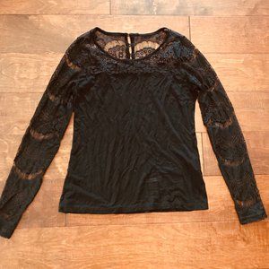 S black lace Soya Concepts top